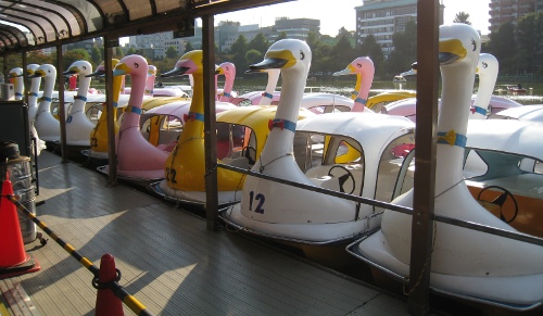 swan boat ueno park