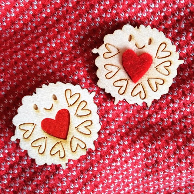 Jammie Dodger Brooches