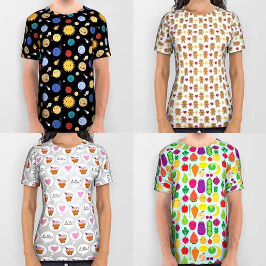 society6 all over tees