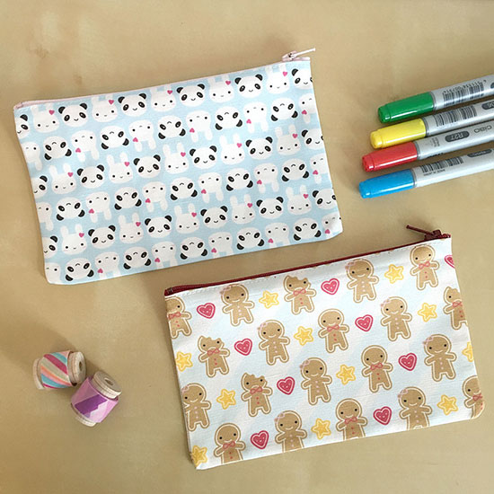fabric pencil cases