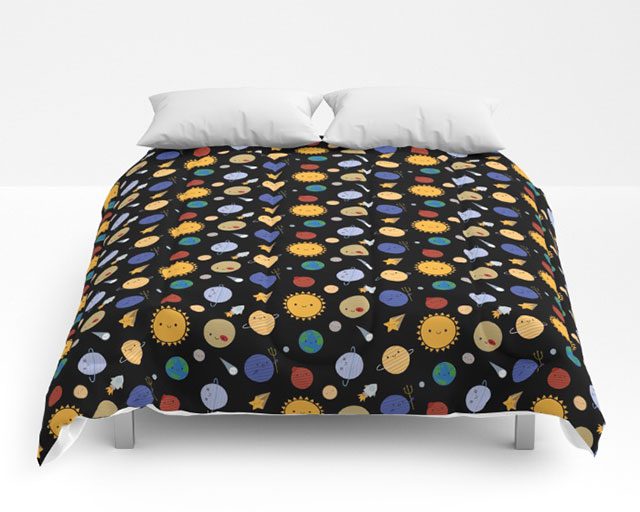 Society6 Solar System Comforter Review, Society6 Duvet Cover Review