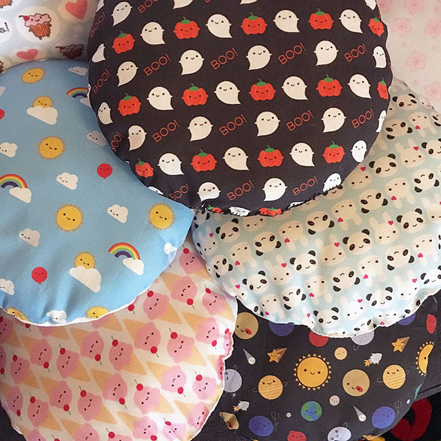 kawaii fabric mini pillows