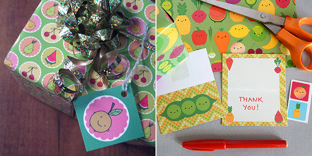 Fruity Gift Wrap Set