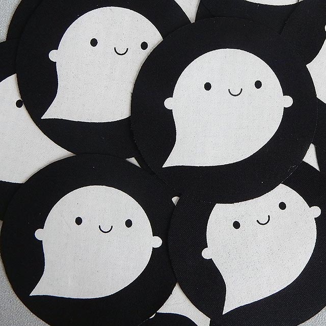 little ghost fabric patch