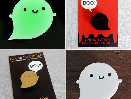 halloween ghost brooches