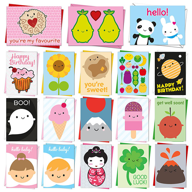 kawaii greeting cards