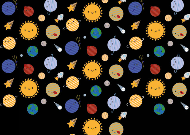 How I Design Repeat Patterns: Solar System