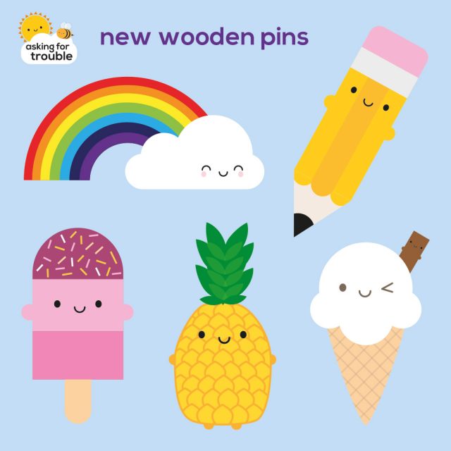 wooden pins