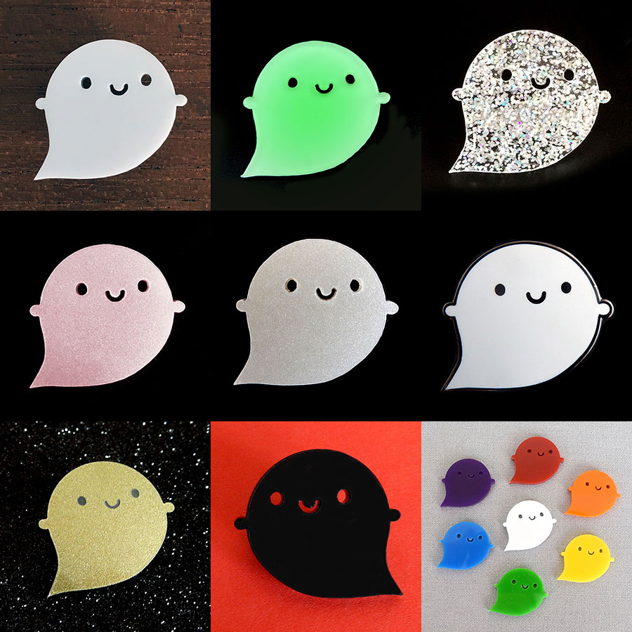 kawaii ghost pins