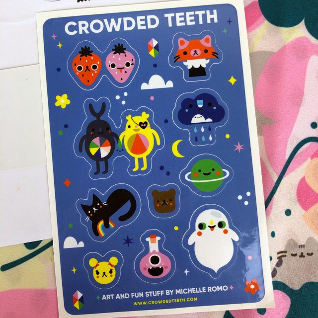 crowded teeth stickers