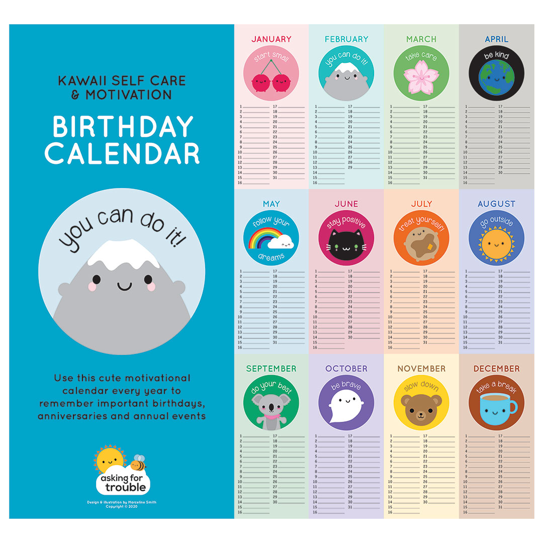 New Birthday Calendars + Coming Soon