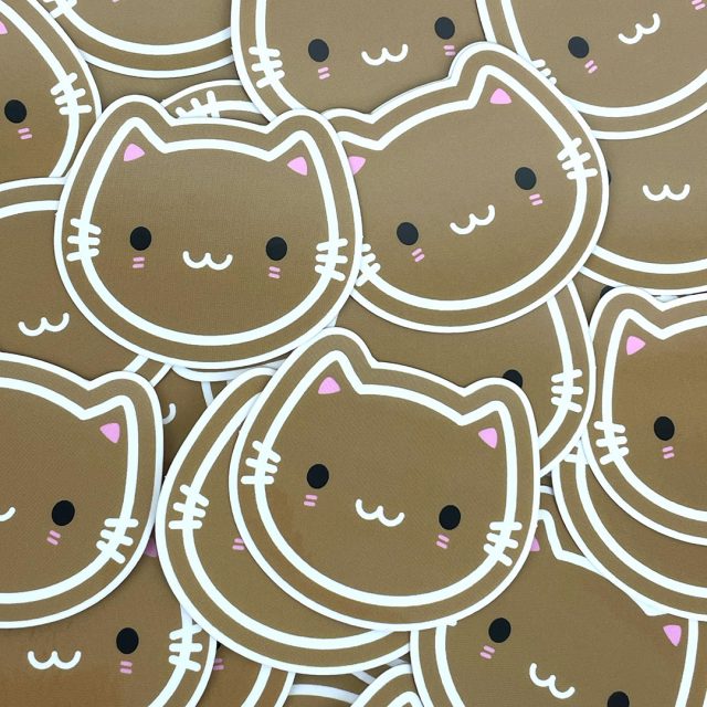 cookie cat kawaii stickers