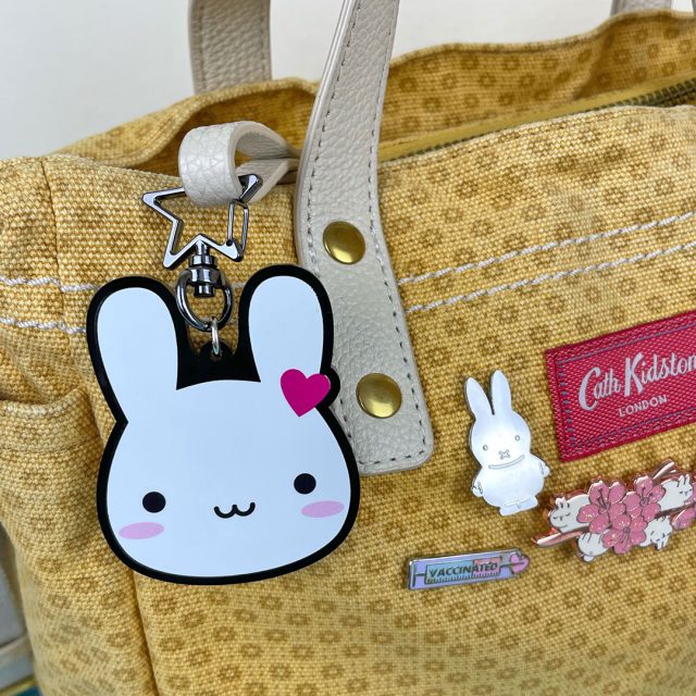 kawaii bunny bag charm