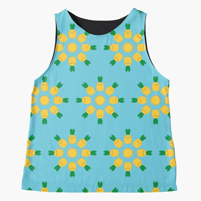 pineapples pattern on clothing