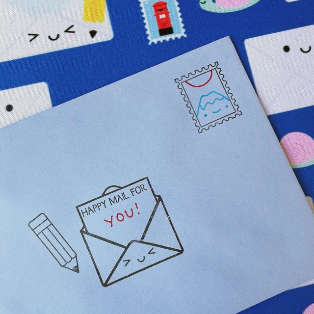 happy mail clear stamps