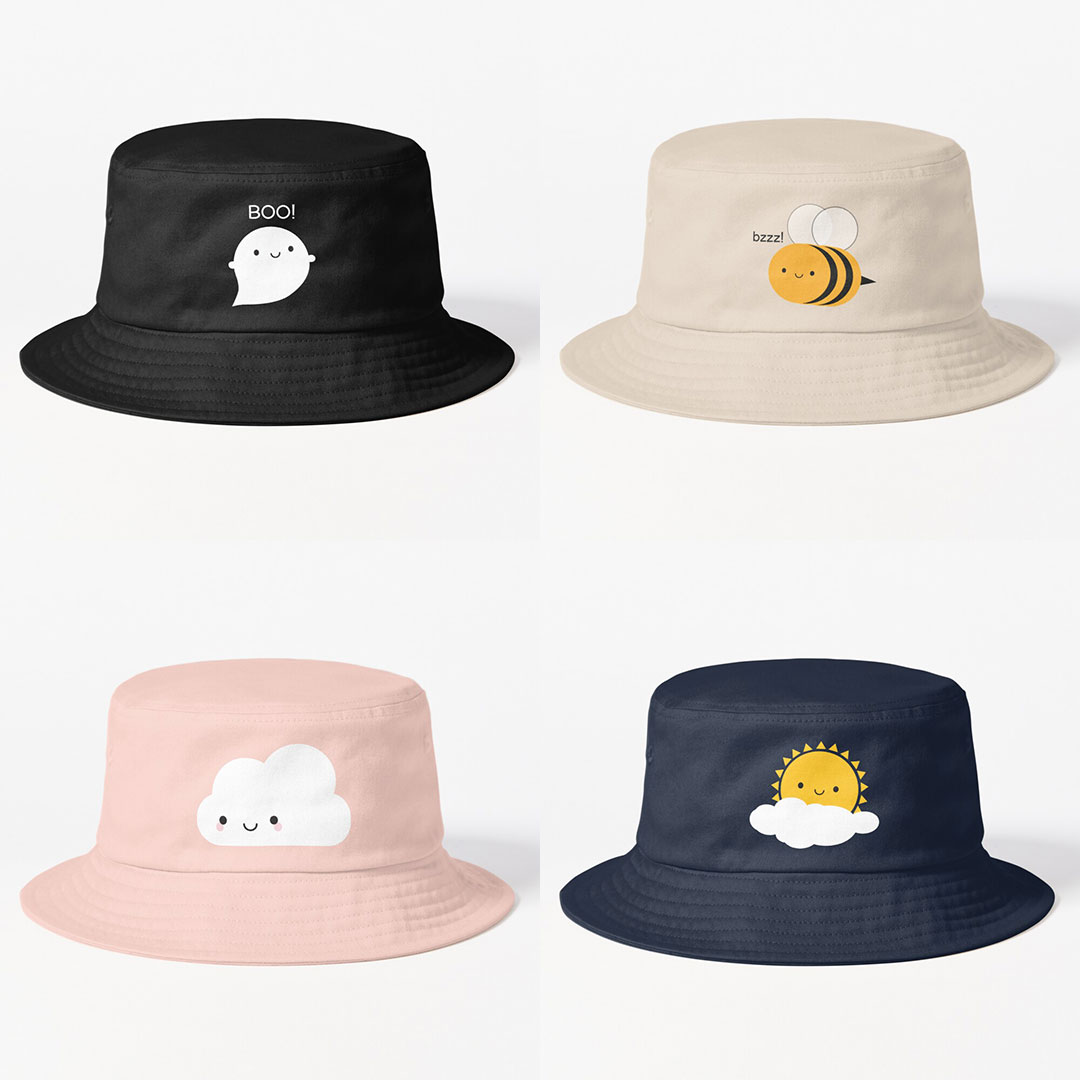 New Bucket Hats at Redbubble - Asking For Trouble