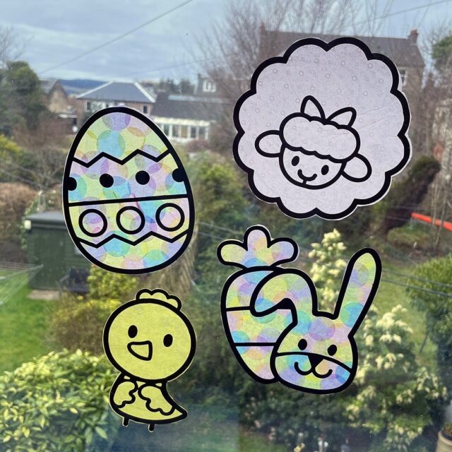 easter window decorations