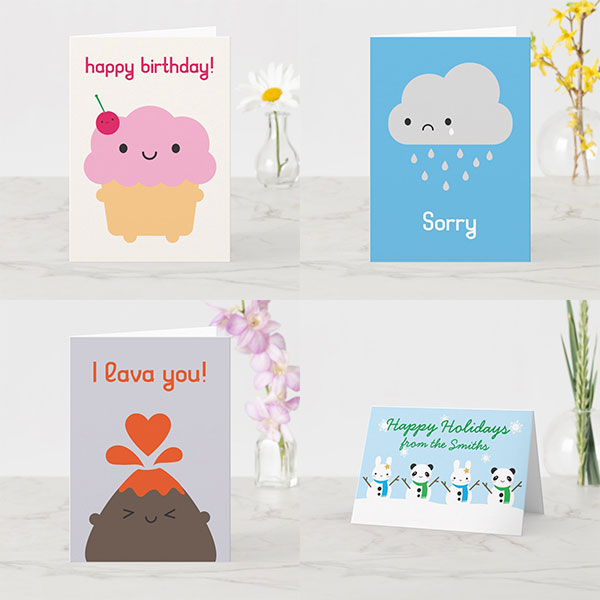 personalised kawaii cards