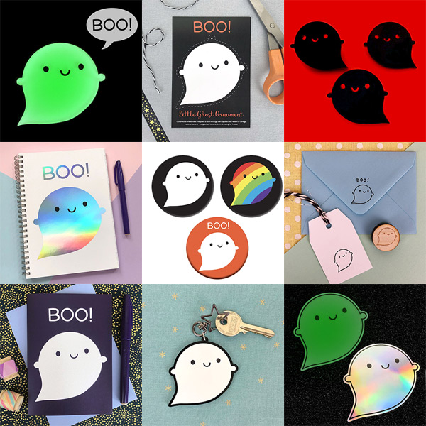 Kawaii Halloween Ghosts - Buy 2 Get 1 Free!