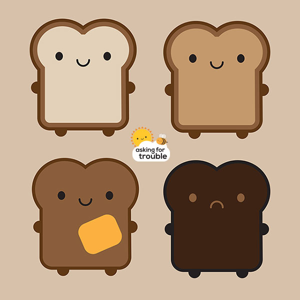 kawaii toast