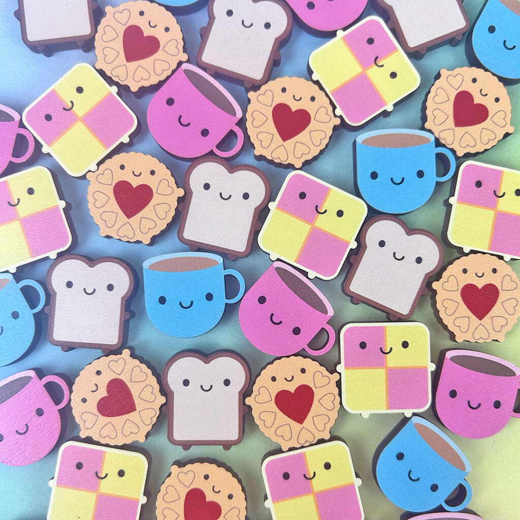 kawaii mini wooden pins