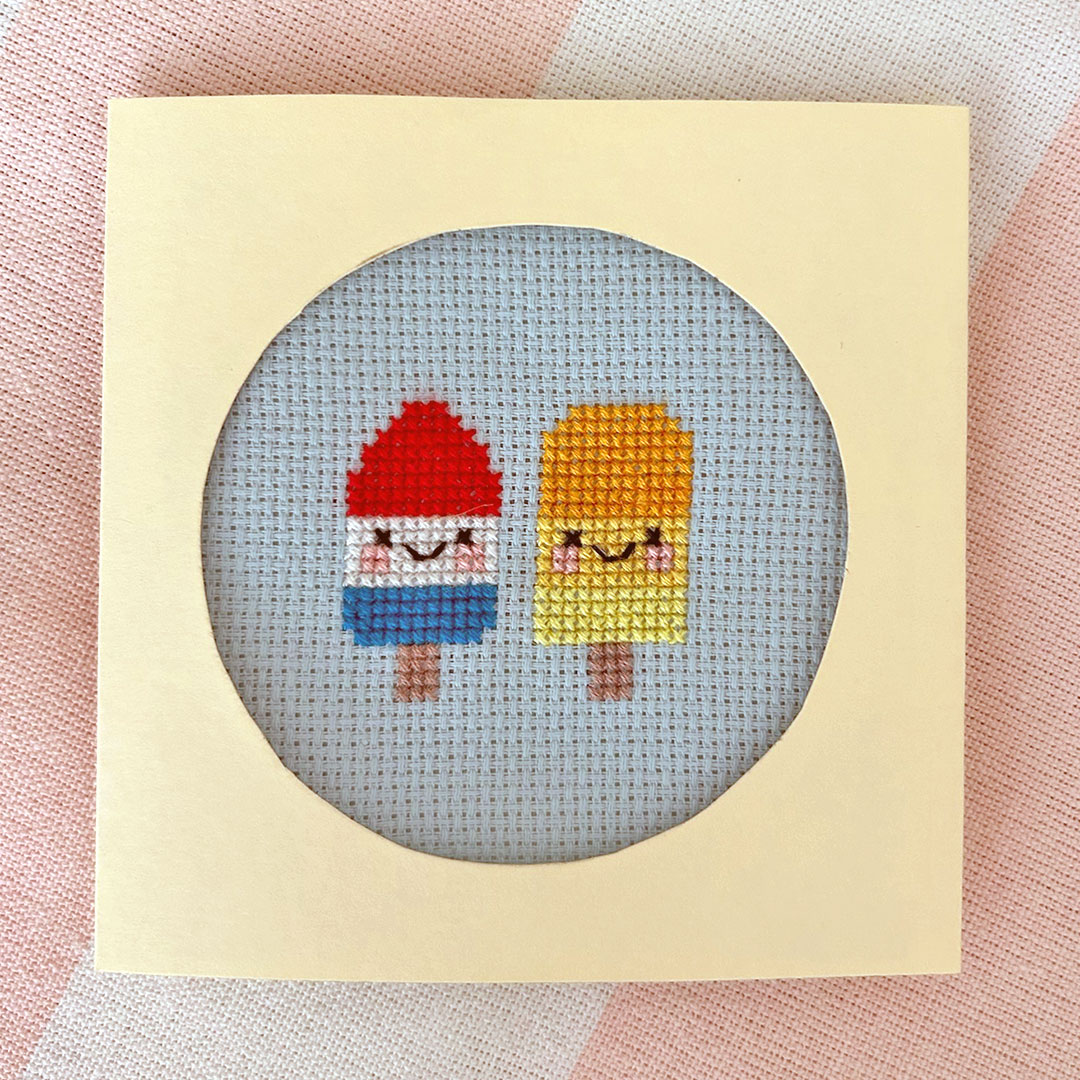 cross stitch card