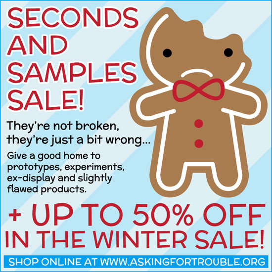 Sample Sale, January Sale & Gift Wrap Sale! Asking For Trouble