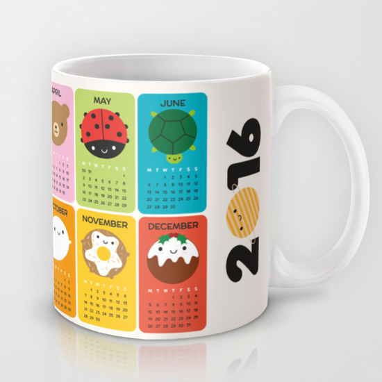 2016 calendar mug