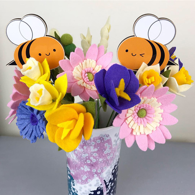 DIY Felt Flowers Kit by The Handmade Florist