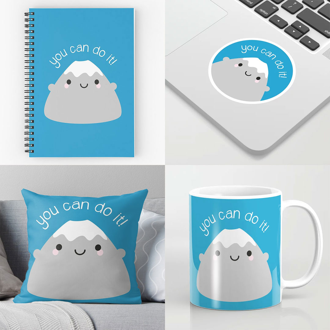 Kawaii Motivation at Society6, Redbubble & Zazzle Asking For Trouble