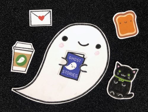 printable Ghost paper doll