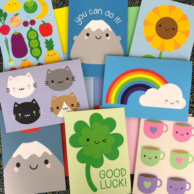 kawaii greeting cards