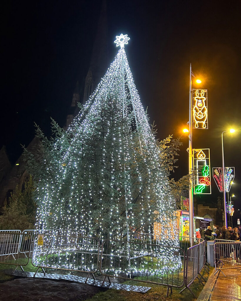 Christmas tree in Helensburgh