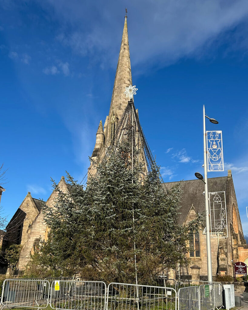 Christmas tree in Helensburgh