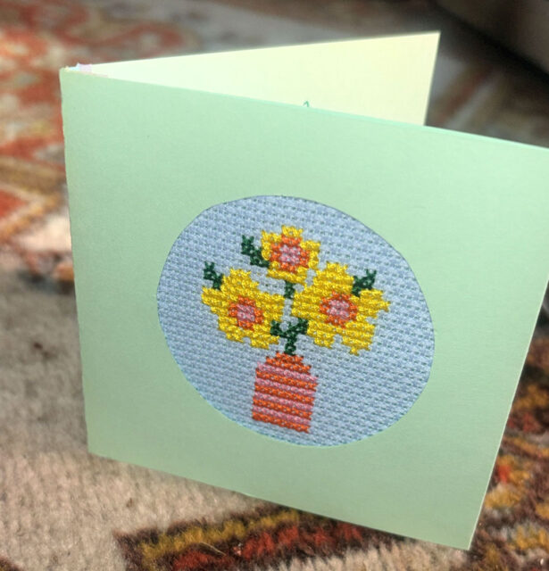 cross stitch card