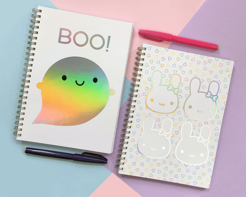 foil notebooks