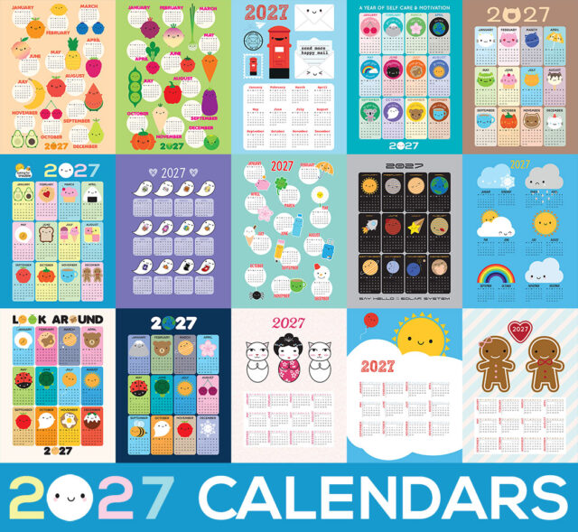 kawaii 2027 calendars