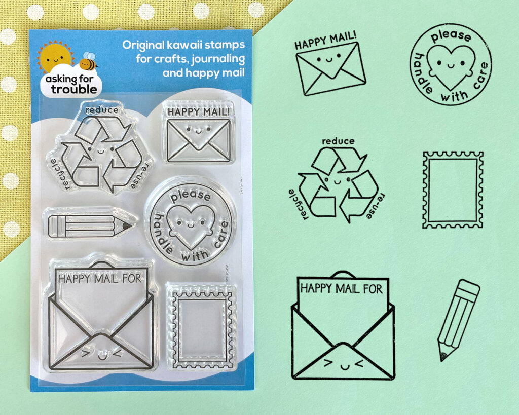 happy mail clear stamps